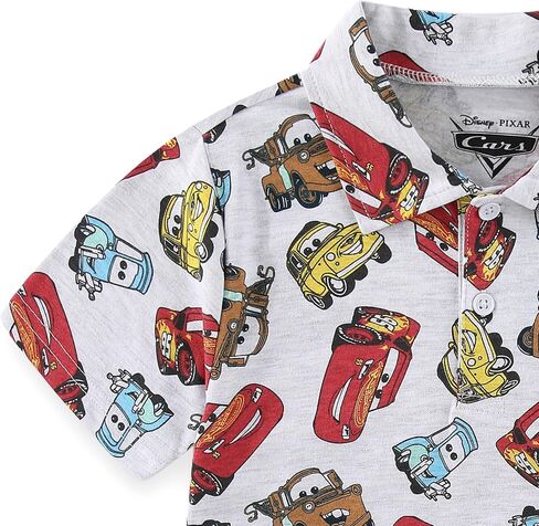 Disney Mickey Mouse Toy Story Cars Boys Short Sleeve Polo Shirt for Toddler and Big Kids in Saudi Arabia