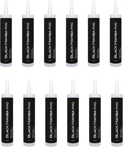Black Mamba FHG High Tack - Superfast Mono Component Polymer Sealant Cartridge - Gray (2 Pack) in Saudi Arabia
