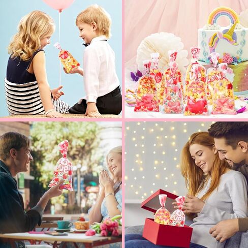 أكياس حلوى السلوفان من Lanfixilly للهالوين، 150 قطعة من أكياس حلوى الهالوين، أكياس حلوى الهالوين، 6 أنماط من أكياس هدايا الهالوين مع أربطة ملتوية لمستلزمات الحفلات الخدعة أو الحلوى in Kuwait