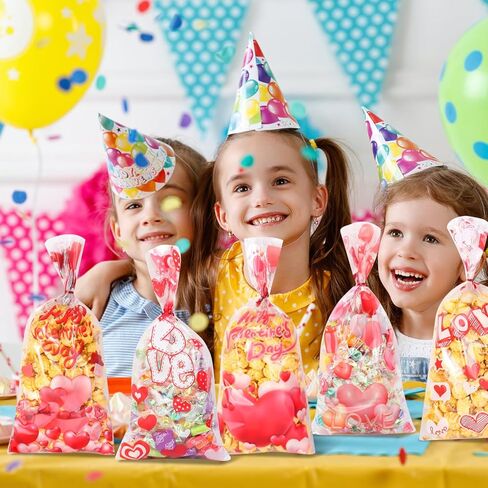 أكياس حلوى السلوفان من Lanfixilly للهالوين، 150 قطعة من أكياس حلوى الهالوين، أكياس حلوى الهالوين، 6 أنماط من أكياس هدايا الهالوين مع أربطة ملتوية لمستلزمات الحفلات الخدعة أو الحلوى in Kuwait