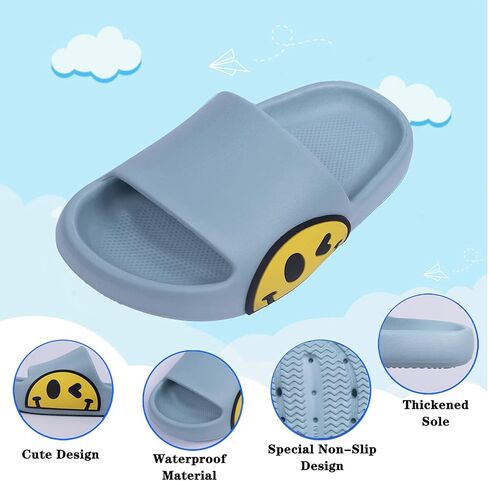 Guyarns Big Kids Cloud Slides ، Boy Boys Girls Slides Non-Summer Summer Beach Pool Shoes Toddler Cartoon Slides Sandals Indoor & Outdoor Garden Slippers Shower Shower in Kuwait