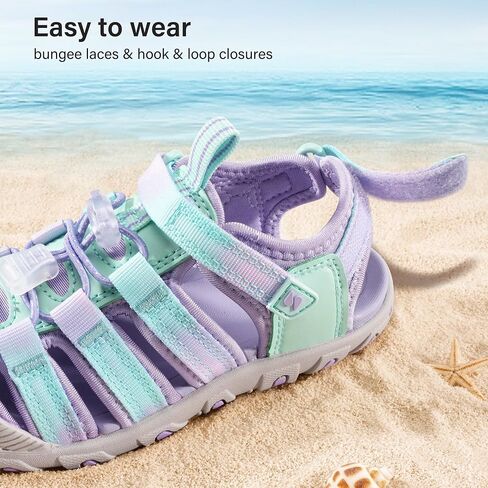 Stelle Boys Girls Sport Water Sandals Kids Summer Outdoor Beach Hiking Closed-Toe Athletic Shoes for Toddler/Little/Big Kids in Kuwait