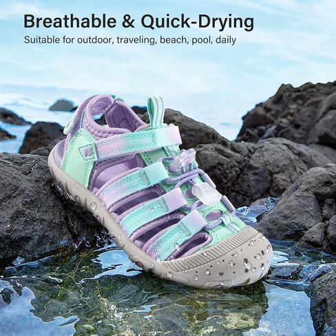 Stelle Boys Girls Sport Water Sandals Kids Summer Outdoor Beach Hiking Closed-Toe Athletic Shoes for Toddler/Little/Big Kids in Kuwait