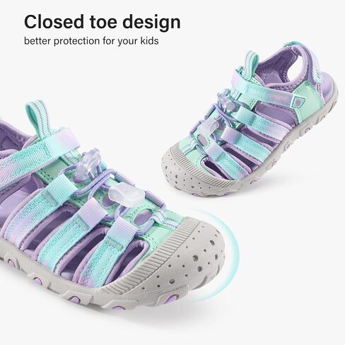 Stelle Boys Girls Sport Water Sandals Kids Summer Outdoor Beach Hiking Closed-Toe Athletic Shoes for Toddler/Little/Big Kids in Kuwait