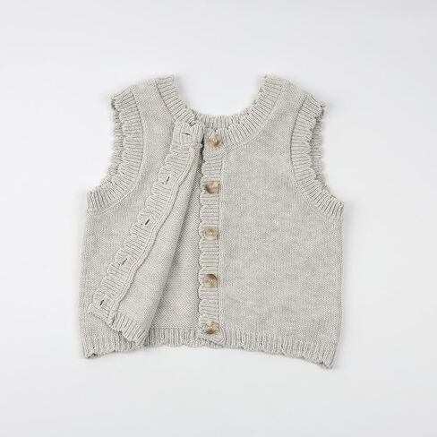 HOOLCHEAN Baby Toddler and Little Girls Spring Fall Knit Button Down Vest in Saudi Arabia