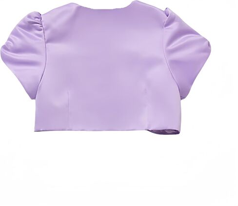 Girls' Bolero Shrug Cardigan Satin Short Sleeve Top Cardigan Princess Shawl Wedding Cape For Girls 3-10 years in Kuwait
