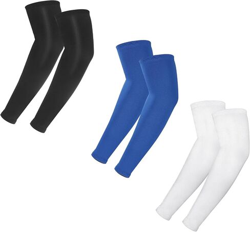 أكمام ذراع 3pairs للأطفال ، غلاف جليدي مرن في الهواء الطلق للشباب كرة قدم لكرة القدم الرياضة البيسبول in Kuwait