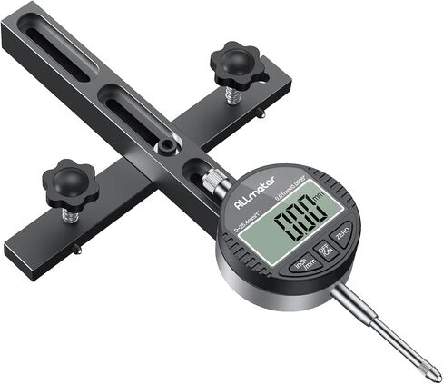 Digital Table Saw Gauge with Dial Indicator 0-1 Inch Range CNC Machined Aluminum Bar,for Table Saws with a Groove Width of 3/4"(19mm) or More for Fence Alignment Table Saws and Bandsaws in Saudi Arabia