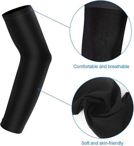Luwint 4 Pairs Kids Teens Arm Sleeves and Leg Sleeves, UV Sun Protection Sports Accessories in Saudi Arabia