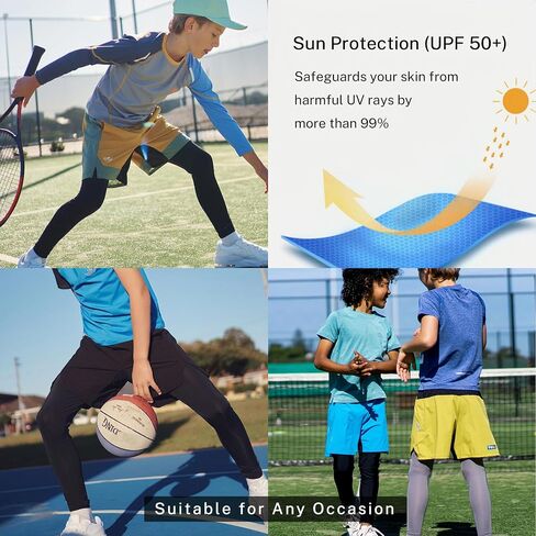 3 Pack Boys Compression Shirt Short Sleeve Youth Athletic Undershirt Kids Quick Dry Athletic Base Layer T-Shirt in Kuwait