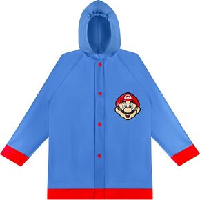 Nintendo Super Mario Toddler Boys's Blue Rainproof Rain Slicker