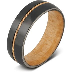 Manly Bands | Officially Licensed Fender Guitar Rings for Men | Authentic Fender Guitar Sting Ring | Guitar Player Gifts | Ring Sizes 5-17 | Mens Wedding Band