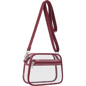 USPeClare Clear Bag لأحداث الاستاد محفظة Clear للنساء والرجال للمناسبات الرياضية الحفلات الموسيقية