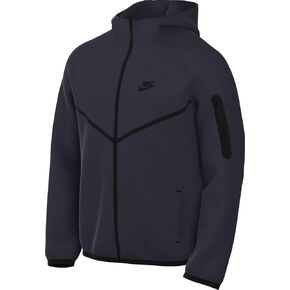 Nike Tech Men's Full-Zip Windrunner Hoodie (HV0949-451, Obsidian/Black)