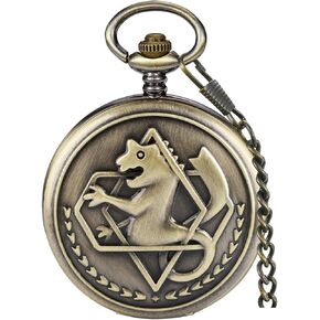 Tiong Fullmetal Alchemist Pocket Watch Dr.Who Quartz Pocketes Watch مع سلسلة من أجل Cosplay Christmas عيد ميلاد عيد ميلاد هدايا الآباء