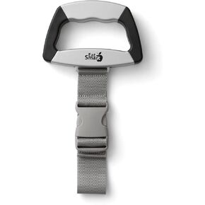 Eat Smart SmartGrip Portable Instant Read Digital Handheld Luggage Scale, Compact, Easy to Read, Lightweight, Durable, High 110 lb Capacity, Battery Included, Silver
