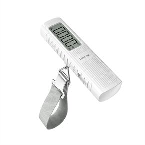 Portable Handheld Luggage Scale, NO Battery Needed, 110lbs/50kg Digital Hanging Scale for Luggages, Suitcases, Backpacks & Bags, Easy Weighing for Travel (Black)