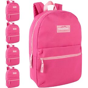 Trail maker 24 Pack- Classic 17 Inch Backpacks in Bulk Wholesale Back Packs for Boys and Girls (Assorted 12 Colors Pack) in Saudi Arabia