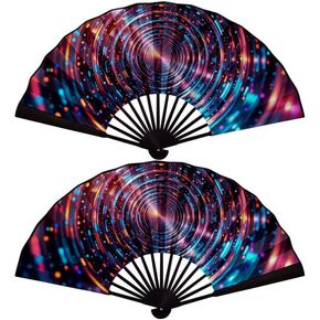 Hand Fan, Fans for Line Dancing, Decorative Folding Fans, Money Stacks/Money Fan, for EDM Music Festival Club Event Party Dance Concert Wedding Saloon Cosplay