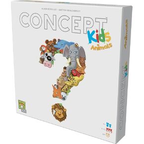 Concept Kids Animals Party Game | Cooperative Guessing Game | Fun Family Board Game for Kids and Adults | Ages 4 and Up | 2-12 Players | Average Playtime 20 Minutes | Made by Repos Production