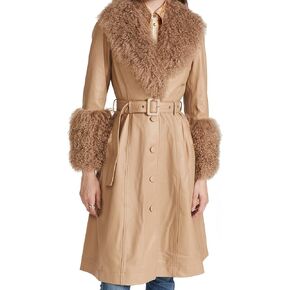 Women's Foxy Shearling Trench Coat