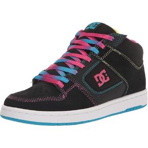 DC Women's Manteca 4 Mid High Top Top Top Skate Shoe ، Black/Multi ، 9