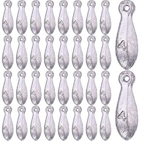 36 Pcs Bank Sinker Fishing Weights Sinkers Fishing Sinkers Bank Sinkers for Ocean Saltwater Freshwater Surf Bass Catfishing Fishing Casting Gear Tackle
