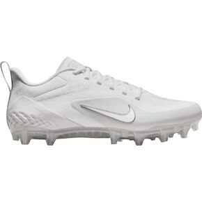 Nike Men's Alpha Huarache8 Pro Lax Lacrosse Cleats Shoes White/Pure Platinum #CW4439-110 - Size Mens 13