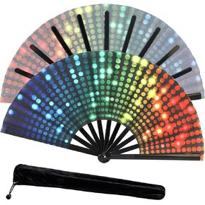 Boots on The Ground Hand Fan, 1 Pcs Fan for Line Dancing, Clack Fans That Make Sounds for Dance, Hand Pop Fans Clacking (Black0)