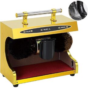 Sangeuhhlk Electric Shoe Buffer ، أحذية التلميع التلقائي التلقائي من الفولاذ المقاوم للصدأ إزالة الغبار طقم نظيفة لبنك الفندق المنزلي