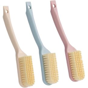 3PSC Shoe Brushes Kit - Home Long-Handled Shoe Brush,Multi-Functional Shoe Cleaning Brush Protable Soft Bristle Cleaning Brush Set for Shoes,Clothes,Sneakers,Stains on Clothes