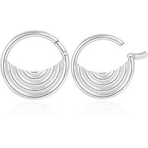 Vankula 2PCS Ear Hangers Weights Heavy Stainless Steel Dangle Plugs Tunnels Ear Expander Gauges Body Piercing Jewelry