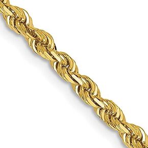 Avariah Solid 14K Gold Yellow Gold 16 inch 3mm الماس الرباعي الماس الرباعي قفل جراد البحر -16.0 "18.0" 20.0 "22.0" 24.0 "26.0" 28.0 "30.0"