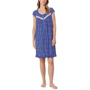 Eileen West Womens Short Cap Sleeve Nightgown