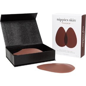 أغطية حلمة Nippies Teardrop للنساء - فطائر السيليكون اللزجة مع الرفع اللطيف ، مشمولة علبة السفر ، تناسب أكواب A -B