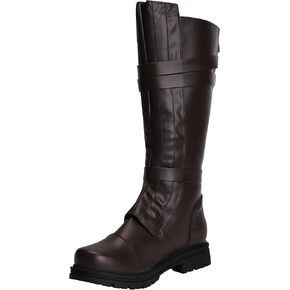 ACE SHOCK Mens Tall Boots Medieval Renaissance Pirate Cosplay Boot Halloween Costume Shoes