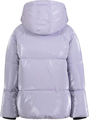 Calvin Klein Girls' Short Length Hooded Winter Puffer Jacket with Fleece Lining in Saudi Arabia
