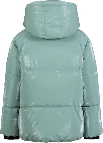Calvin Klein Girls' Short Length Hooded Winter Puffer Jacket with Fleece Lining in Saudi Arabia