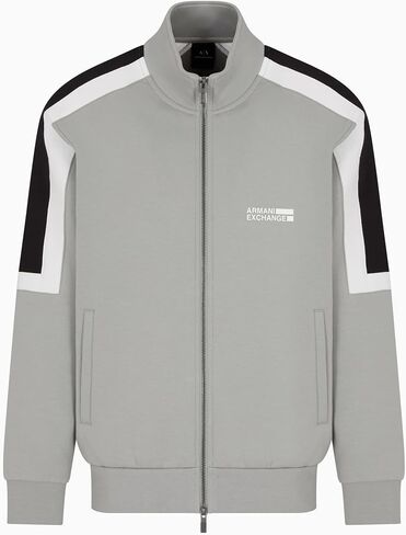 Armani Exchange Men's Colorblock Detail Full Zip Sweatshirt in Saudi Arabia