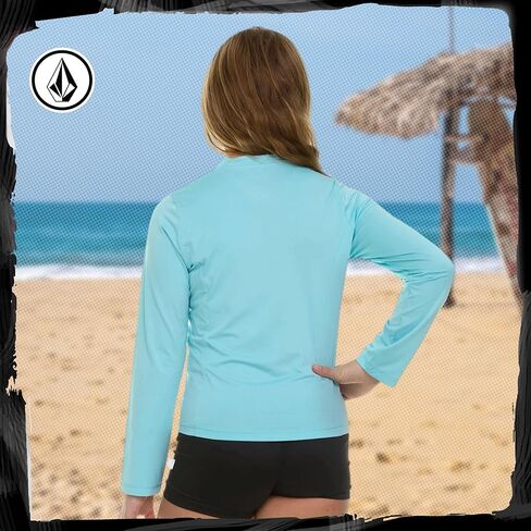 Volcom Girls Rash Guard for Girls Long Sleeve Swim Shirt SPF50+ in Saudi Arabia