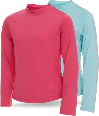 Volcom Girls Rash Guard 2 Pack Rash Guard for Girls Long Sleeve Swim Shirt SPF50+ in Saudi Arabia