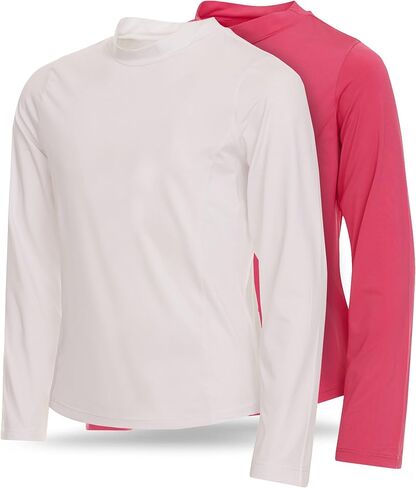 Volcom Girls Rash Guard 2 Pack Rash Guard for Girls Long Sweve Swim Shirt SPF50+ in Saudi Arabia