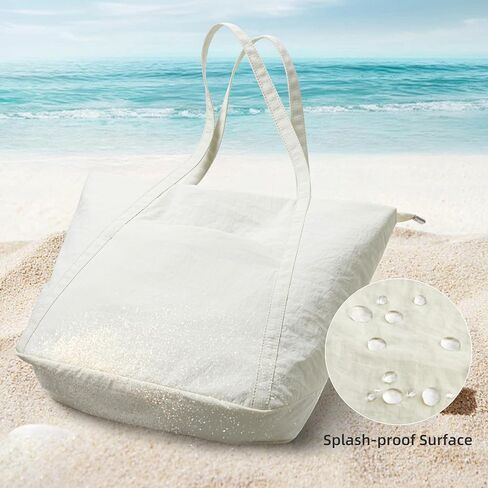 WLLWOO Large Gym Tote Bag for Women Sport Yoga, 24L Travel Beach Bag Lightweight Zipper Shoulder Handbag for Daily Work in Saudi Arabia