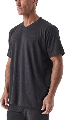 Infrared Sleepwear V-Neck Shirt for Men – CELLIANT Recovery Short Sleeve Top, Made in USA, for Post-Workout Recovery in Saudi Arabia
