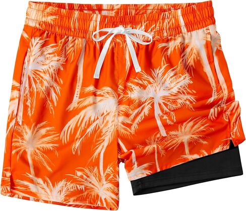 XOMZG Men's Swim Trunks，Mesh Lining Quick Dry with Pockets Beach Shorts Hawaiian in Saudi Arabia