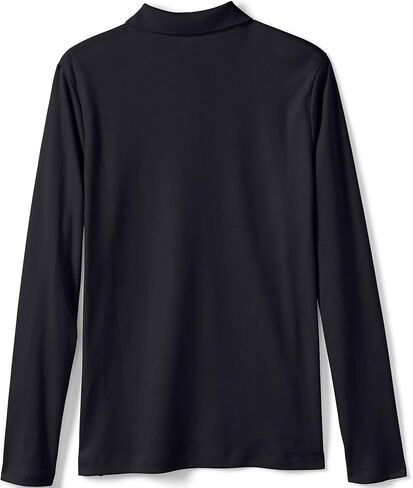 Lands' End School Uniform Girls Long Sleeve Feminine Fit Interlock Polo Shirt in Saudi Arabia