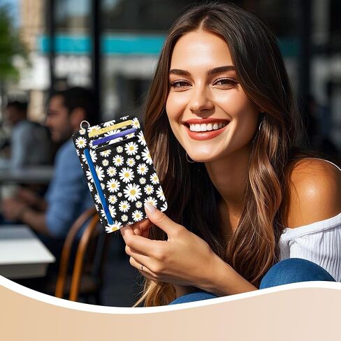 حامل بطاقة الائتمان Metalpha محفظة ضئيلة ، محفظة صغيرة امرأة محفظة RFID ، الجيب الأمامي لطيف Mini Mini Thin Card Molders (Pink Skull) in Saudi Arabia