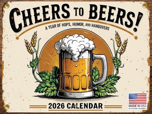Coffee Calendar 2025 Monthly Wall Calender 12 Month | American Made In The USA in Saudi Arabia