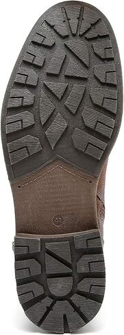 AMAPO Men Oxford Boots, Buckle Dress Boot, Casual Men Boots Lace-Up Side Zipper in Kuwait