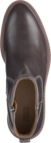 Johnston & Murphy Barrett Plain Toe Zip Boot - أحذية الكاحل الكلاسيكية ، أحذية جلدية غير رسمية للرجال in Saudi Arabia